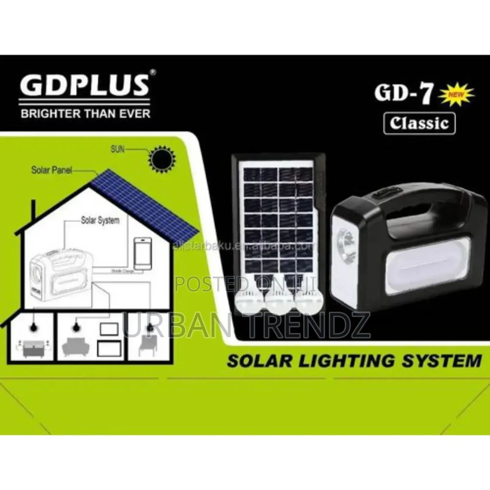 Solar Kit 3 Lighting Bulbs Designed With German Technology