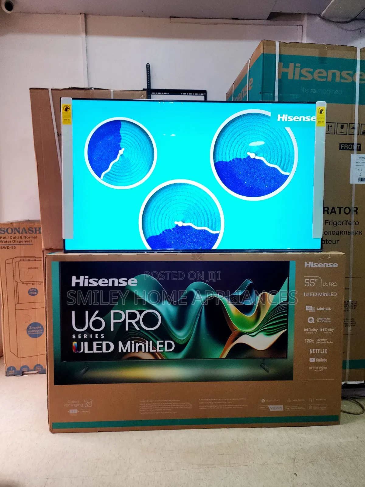 Quantum Dot Display Hisense U6 Pro Seriess 55inches Smart Tv