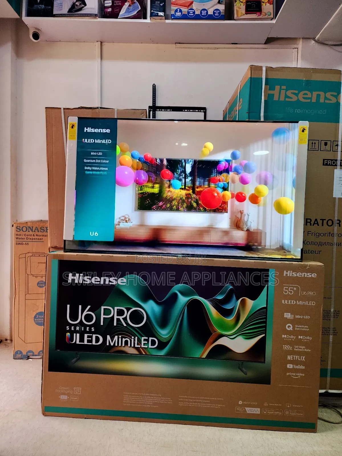 Ultra Bright Quantum Dot Hisense 55inches Uled Miniled Tv