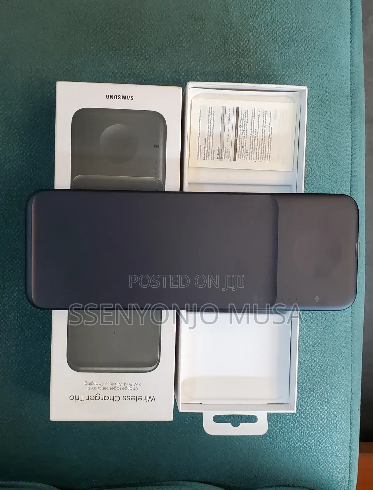 Samsung Trio 3-in-1 Wireless Charger Ep-P3600 - Black