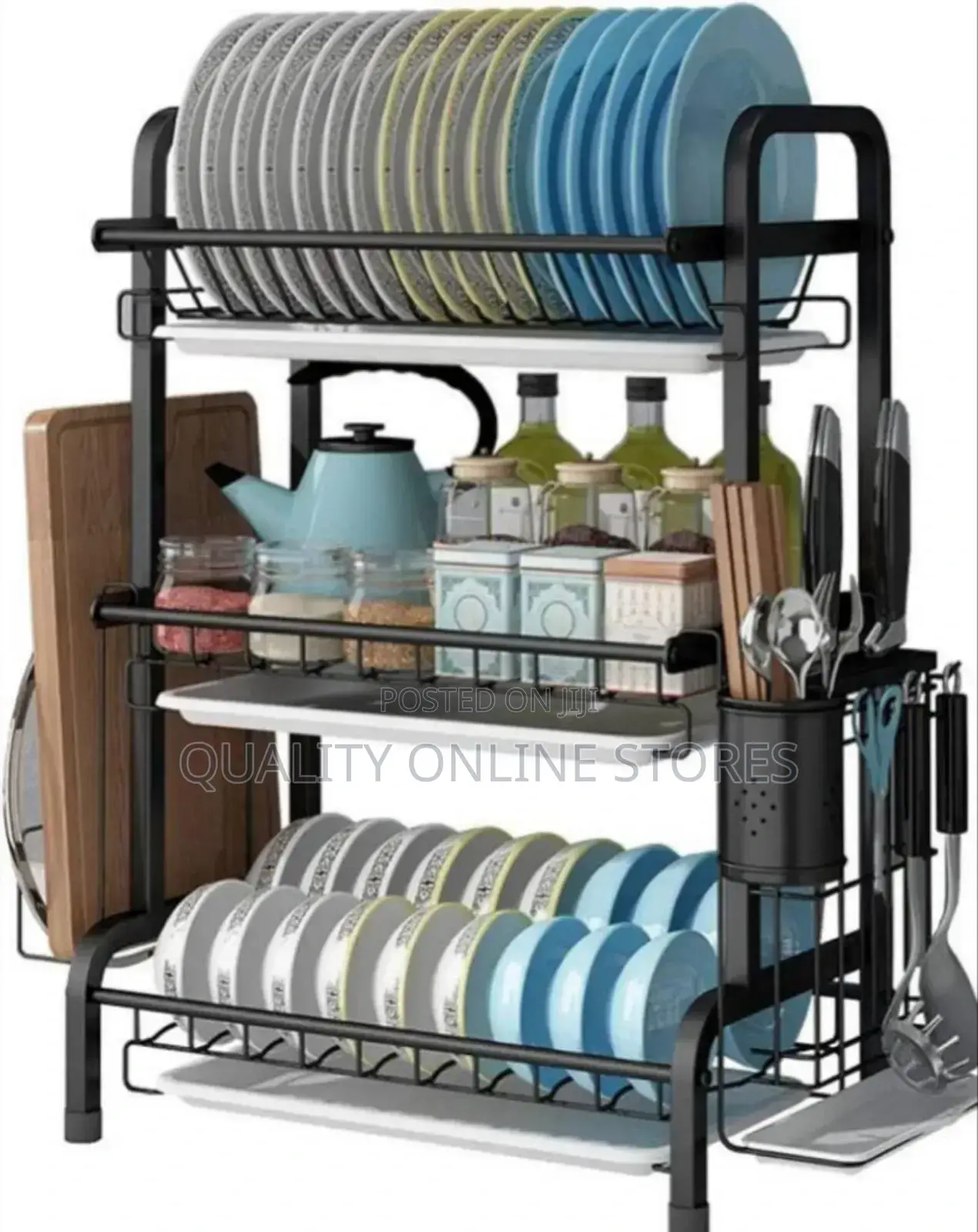 Aluminum Kitchen Dish Rack Organizer