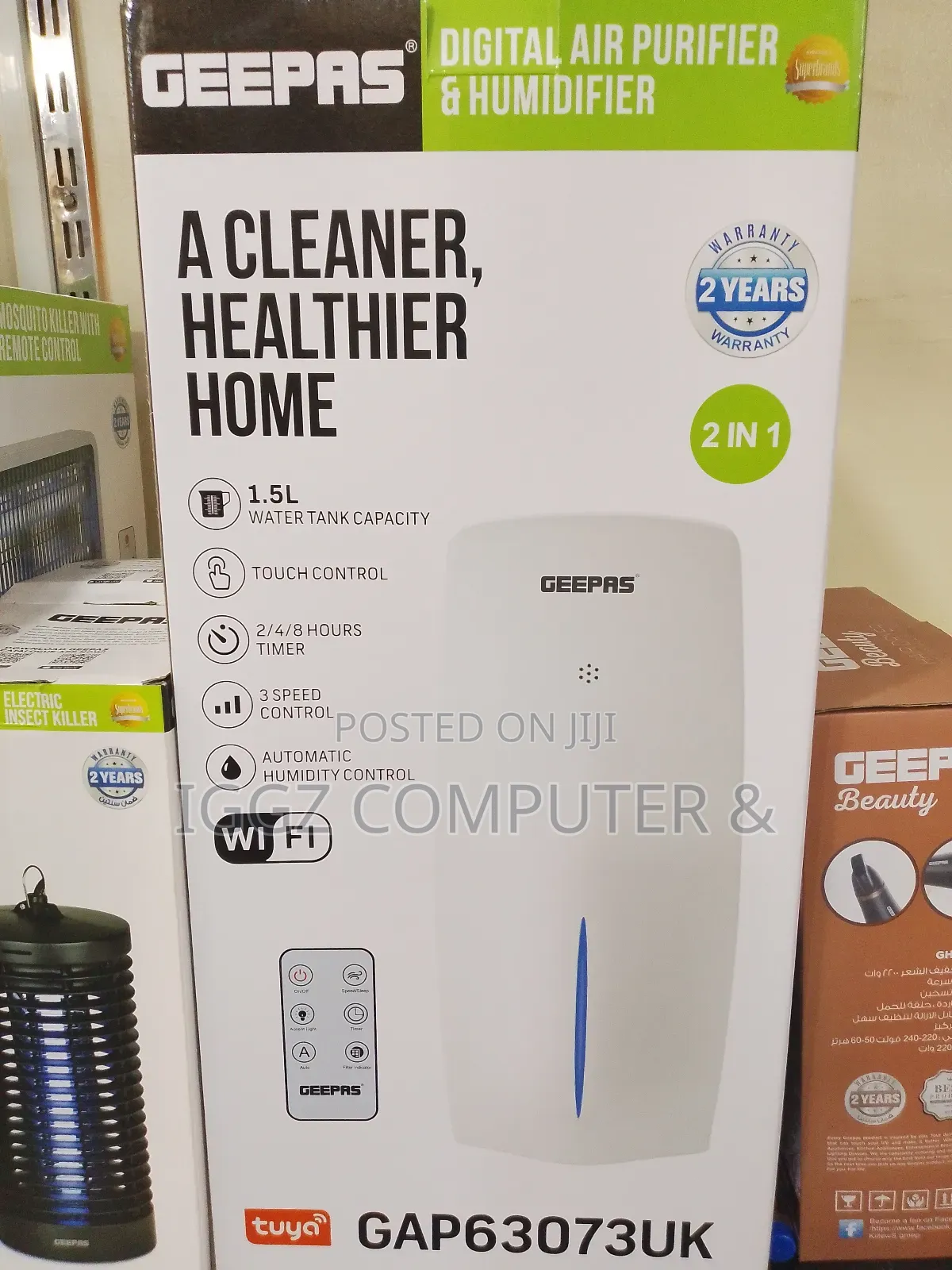 Geepas Digital Air Purifier and Humidifier