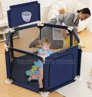 Photo - Kids Playard Playpen for Baby Toddlers, Large Indoor Outdoor