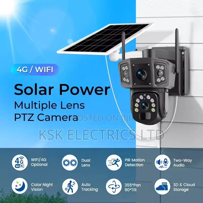 V380 Pro 4mp Wireless Rechargeable Dual Lens 4g Sim Car