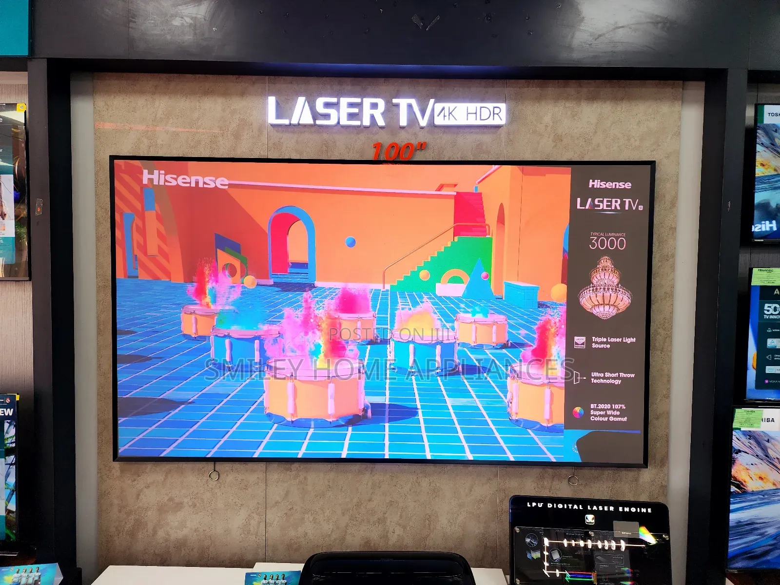 Hisense Laser Tv Hdr4k 100inches Smart Tv