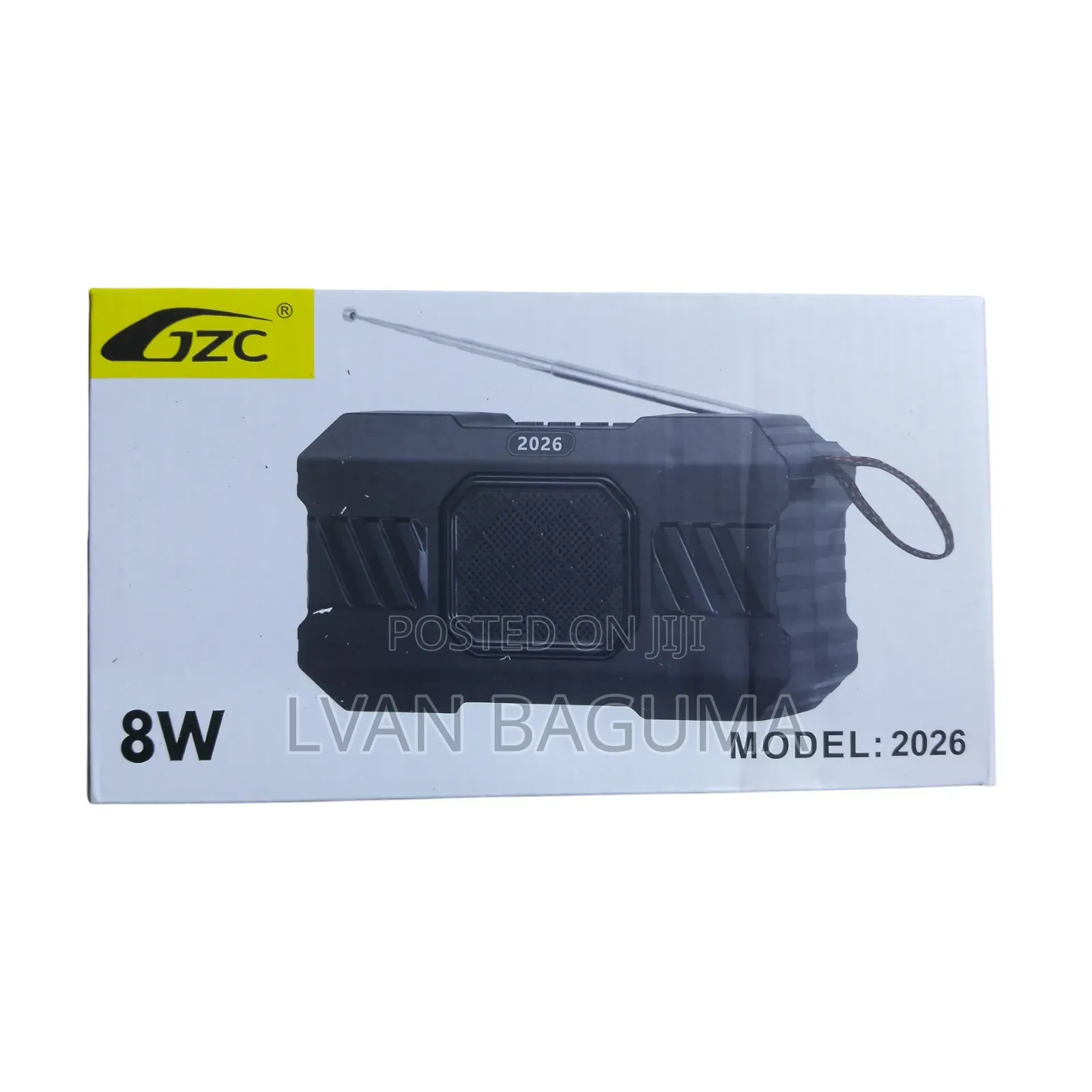GZC 2026 Wireless Portable Speaker - Solar Rechargeable