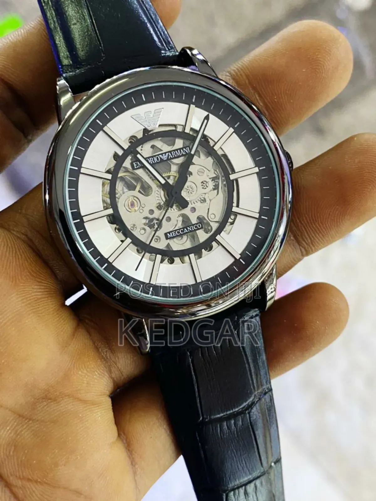 Black Automatic Emporio Armani Watch