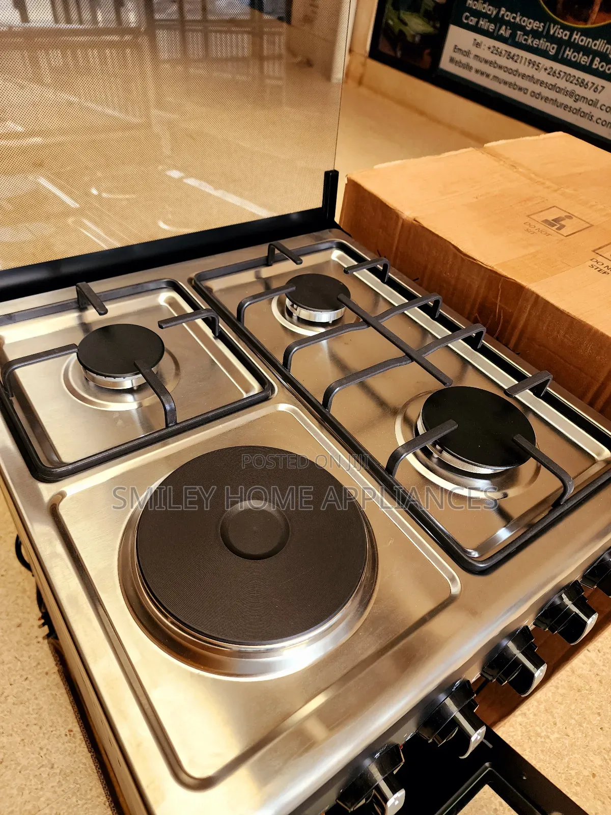 Globalstar Gas Cooker 50cm by 50cm (3+1) Electric Oven