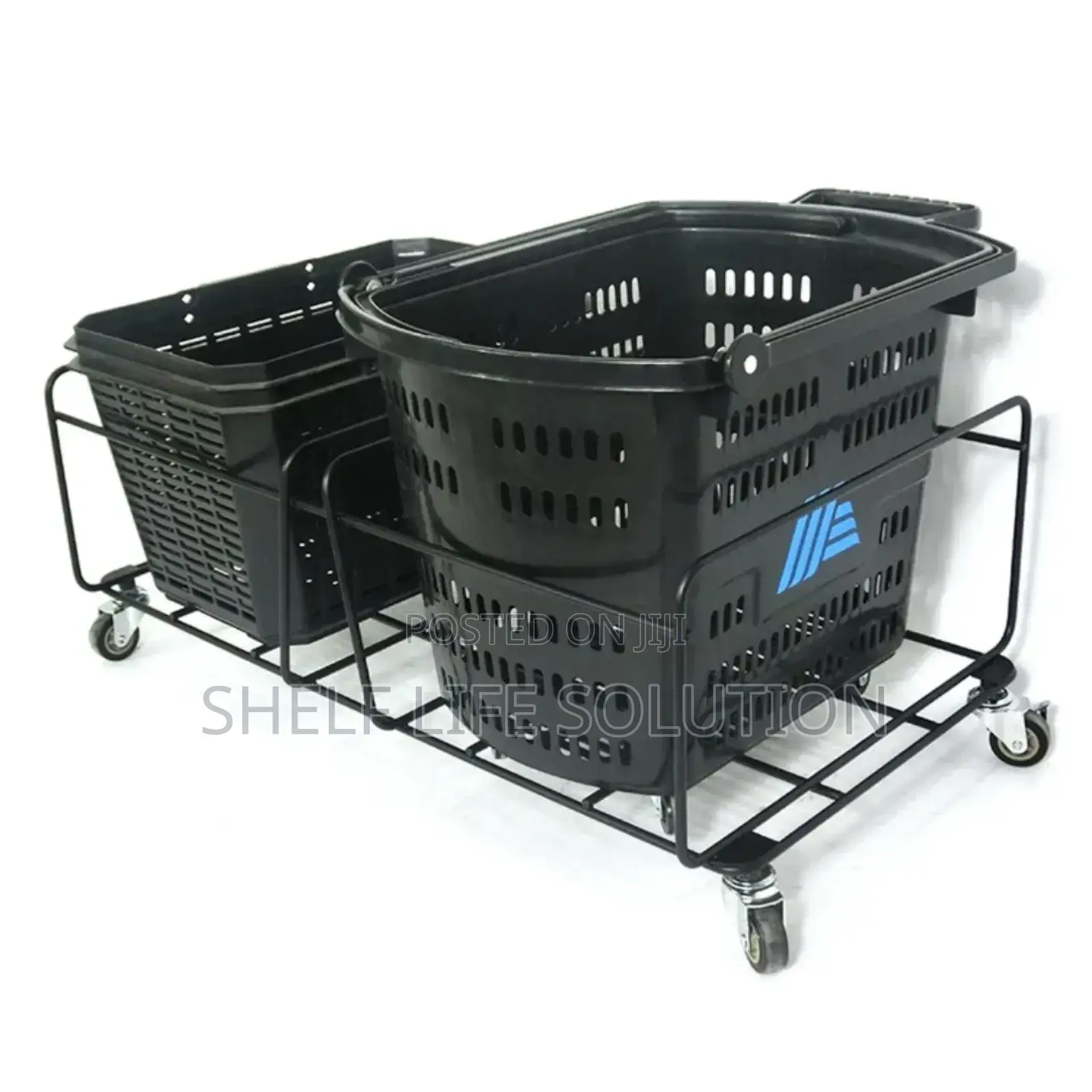 Shopping Basket Stock Tray With Wheels