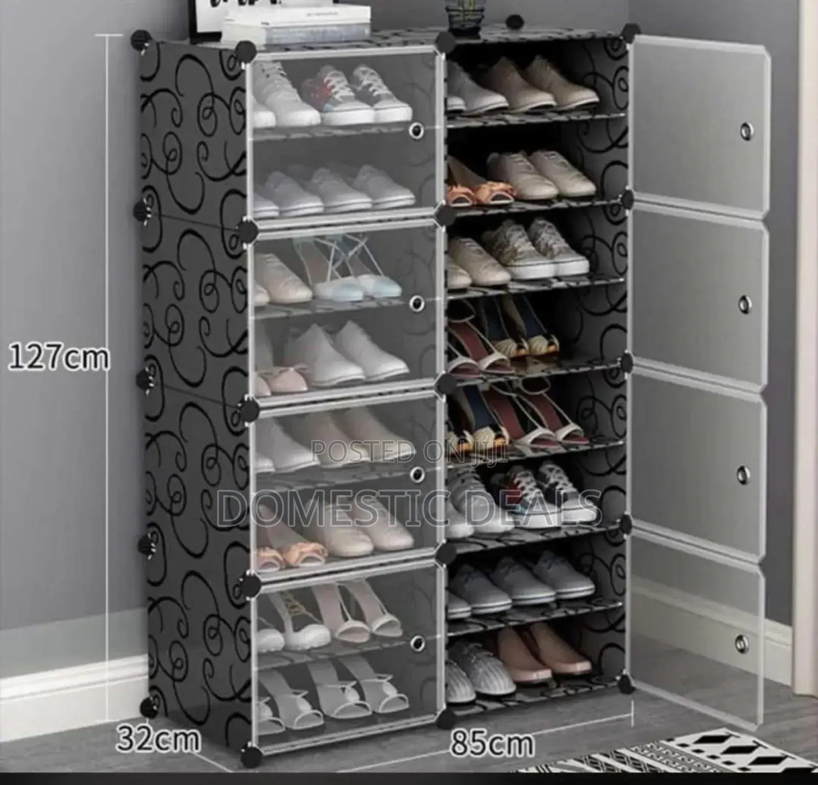 2 Collum Plastic Storage Rack
