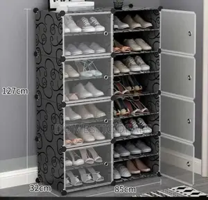 2 Collum Plastic Storage Rack
