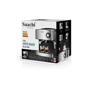 Saachi Electric Coffee Machine - Silver 