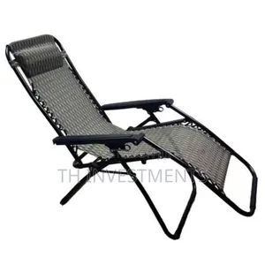 Genuine Foldable Outdoor Patio Chair - Black