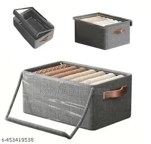 Foldable Storage Boxes With Transparent Lid Cover