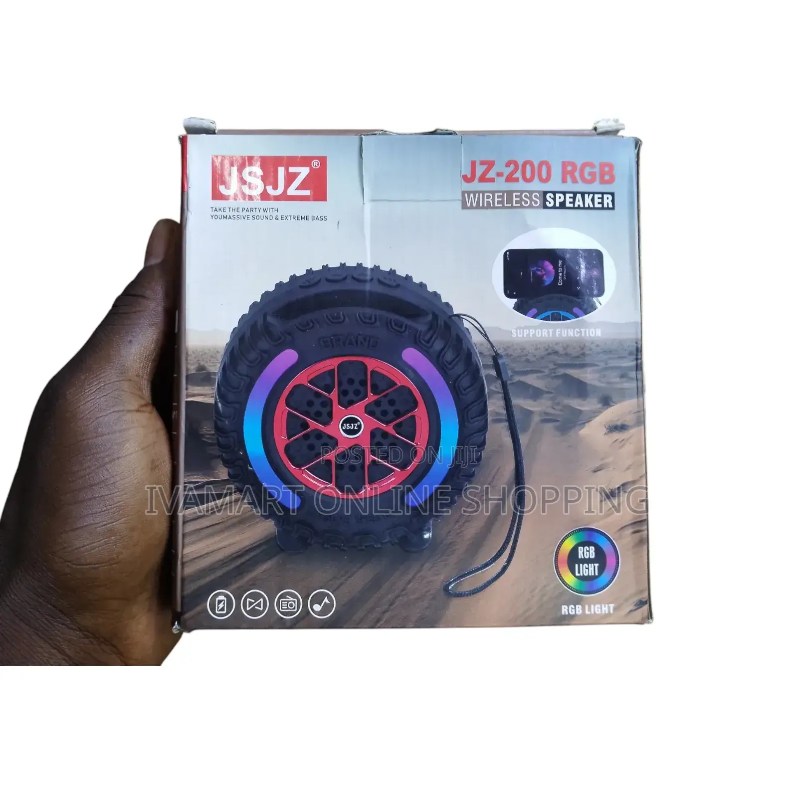 JSJZ JZ-200 RGB Wireless Speaker / Radio - Tire Design