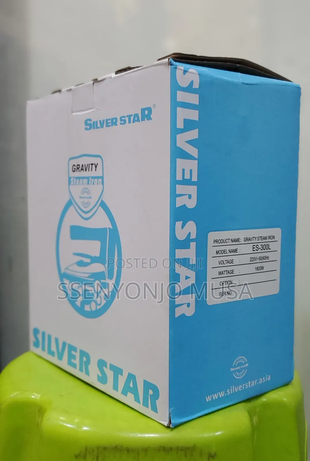 Silver Star Industrial Gravity Steam Iron Es-300l-220v,1600w
