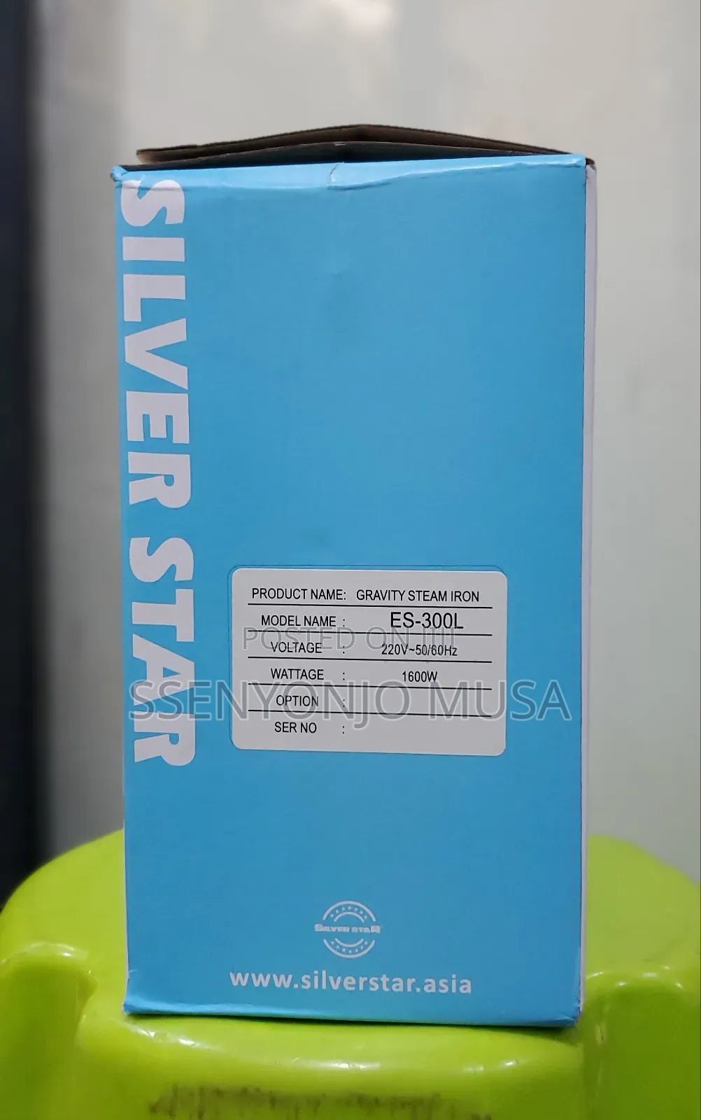 Silver Star Industrial Gravity Steam Iron Es-300l-220v,1600w