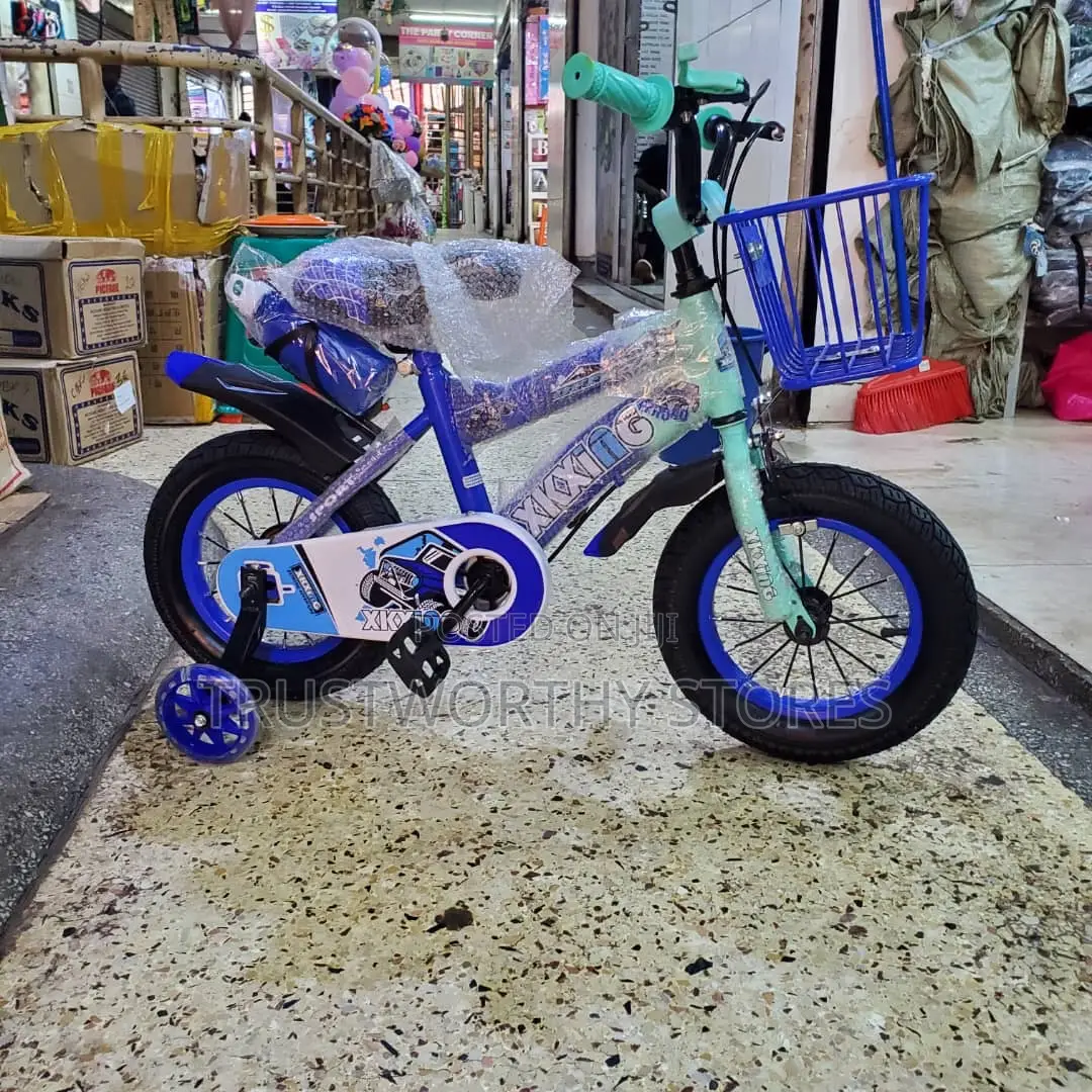 1-6 Years Adjustable Kids Bicycle With Training Wheels
