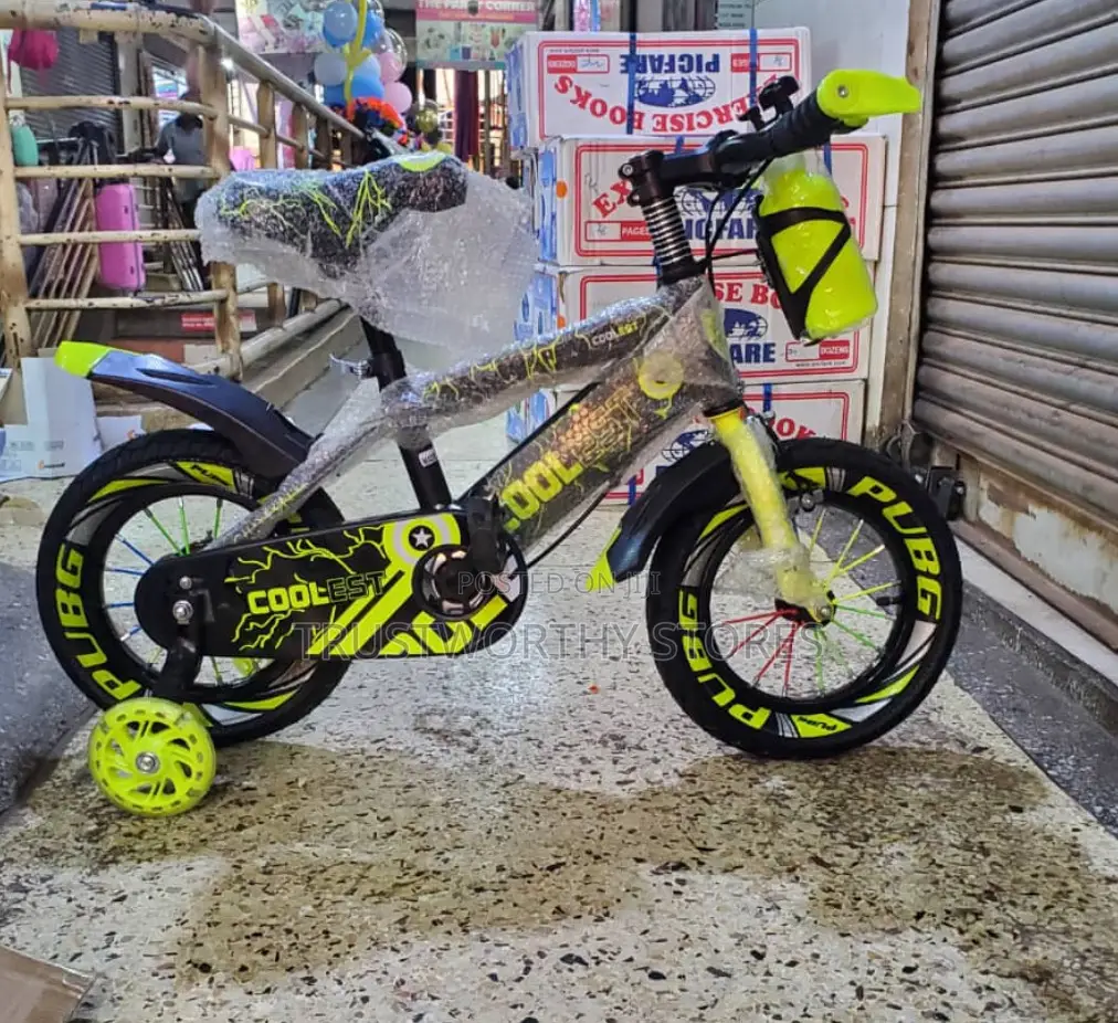 1-6 Years Adjustable Kids Bicycle With Training Wheels