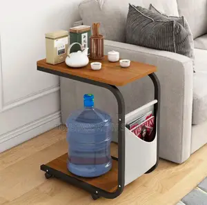 Bedside Coffee/Tea/Laptop/Reading Table With Wheels- Wooden