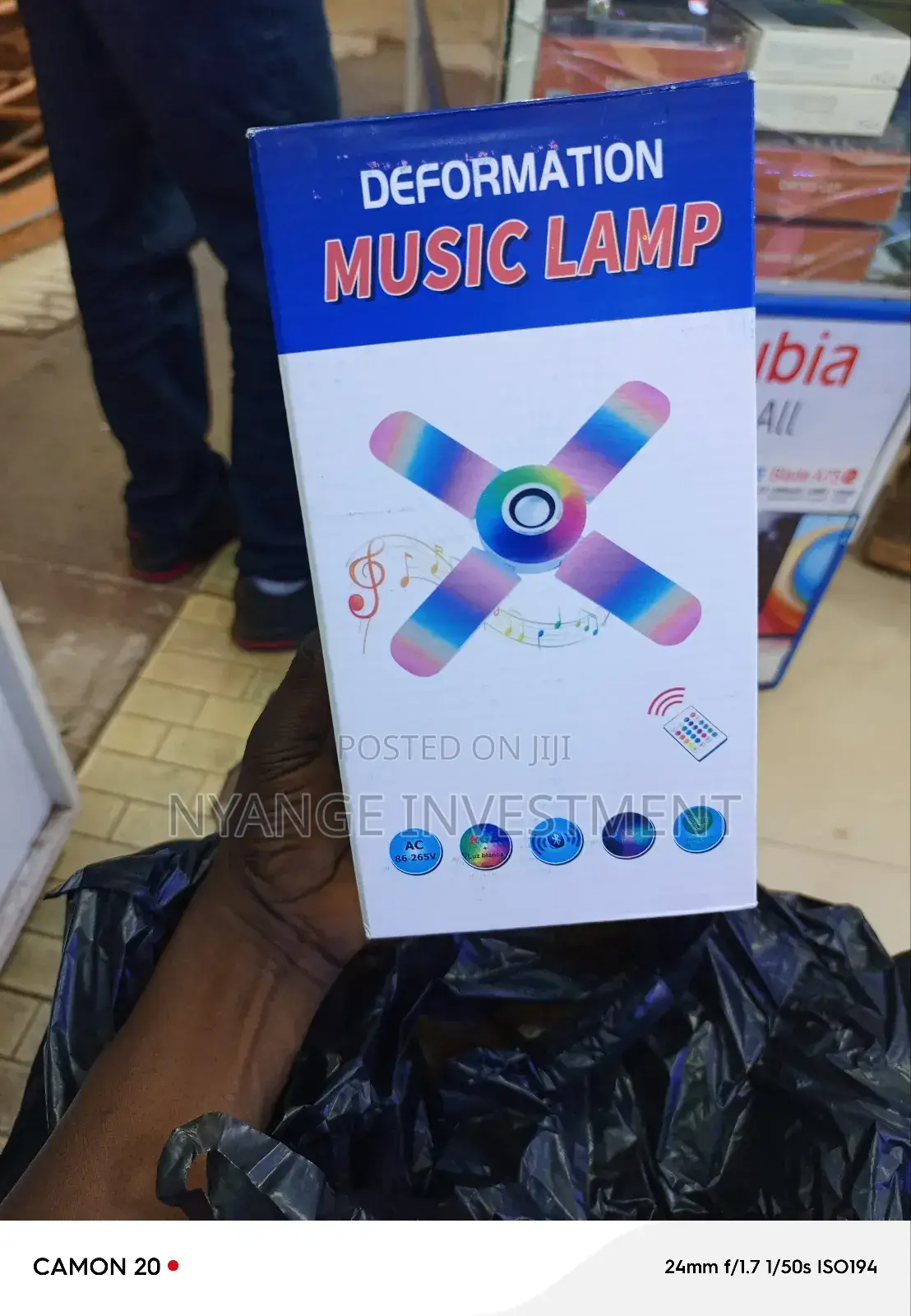 Music Lamp With a Remote
