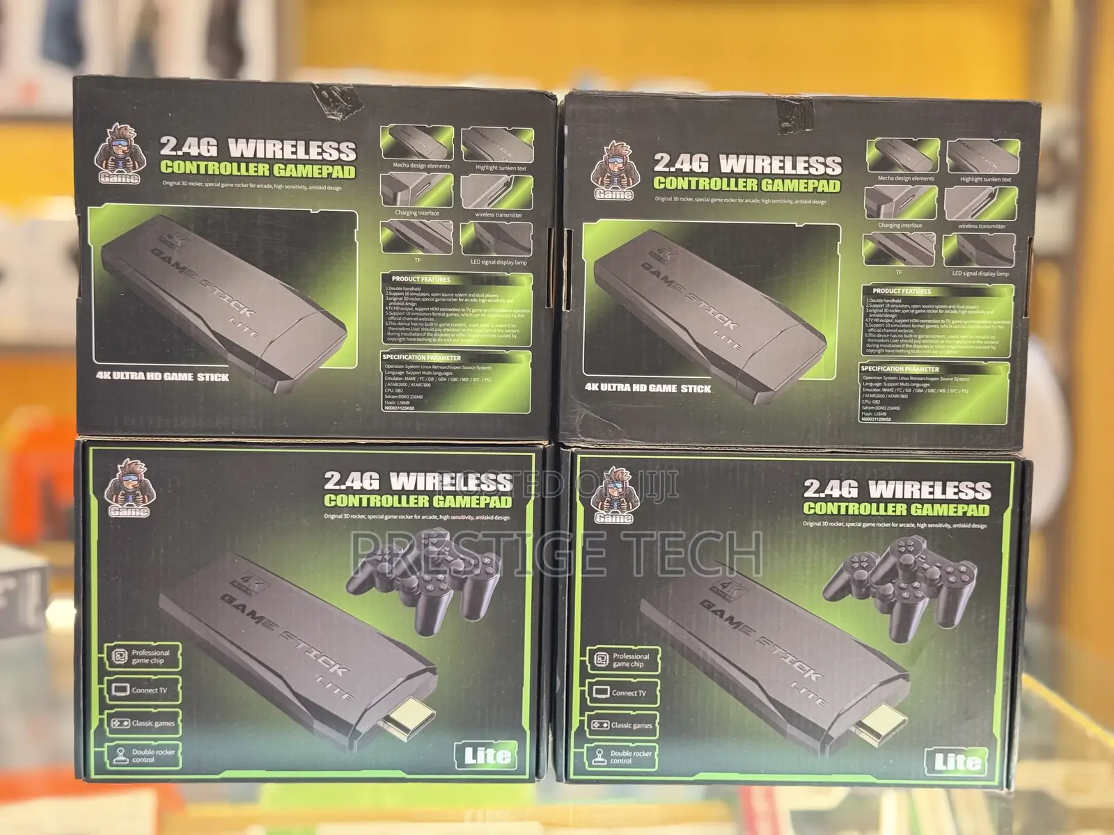 Game Tv Stick With Over 20,000 Games & 2 Wireless Game Pad Contollers