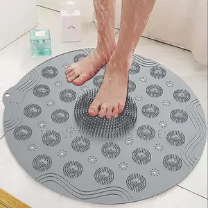 Circular Anti-Slip Bathroom Shower Mat - (Massager)