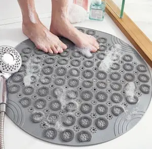 Circular Anti-Slip Bathroom Shower Mat - (Massager)
