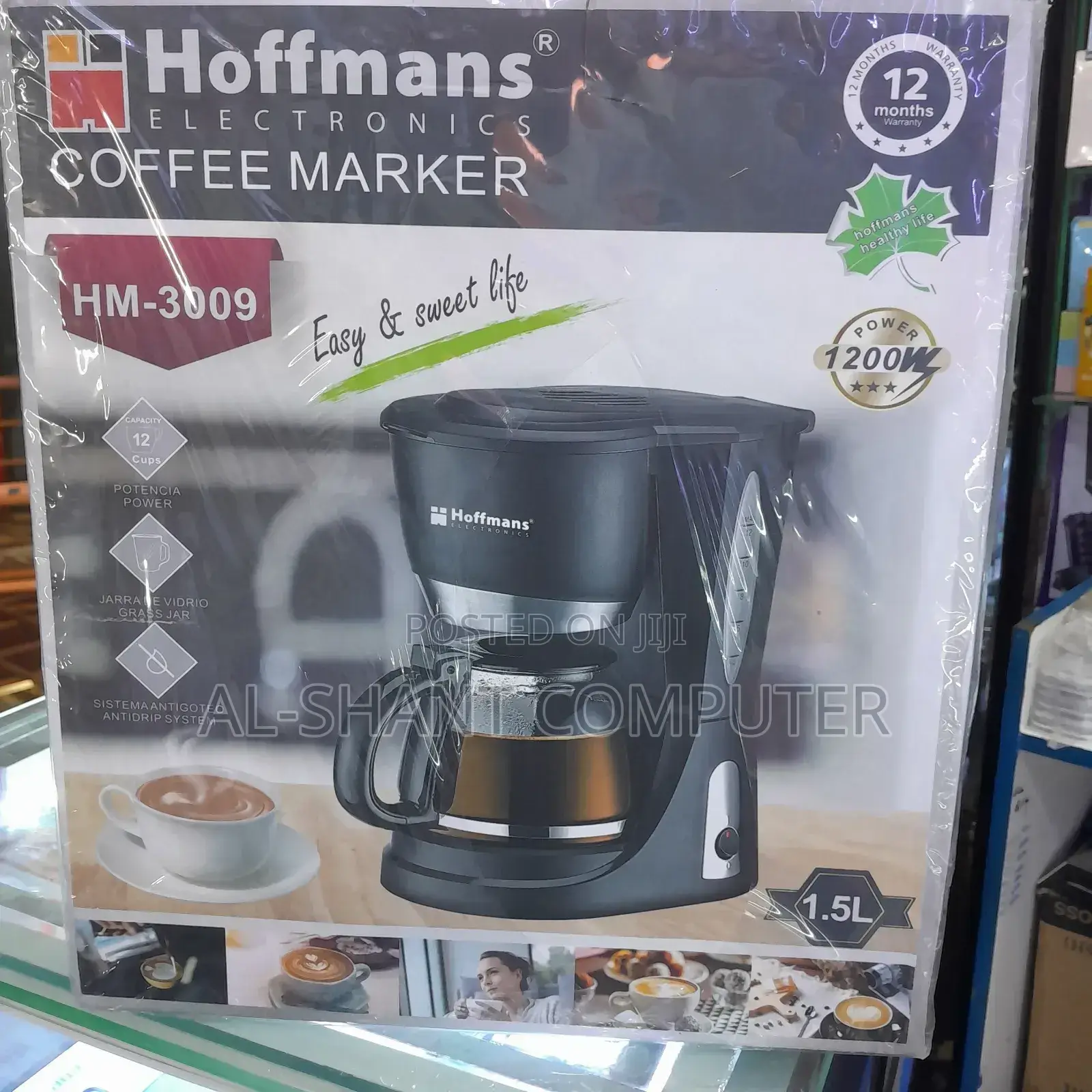 Coffee Maker/Hoffmans 1.5l Coffee Maker