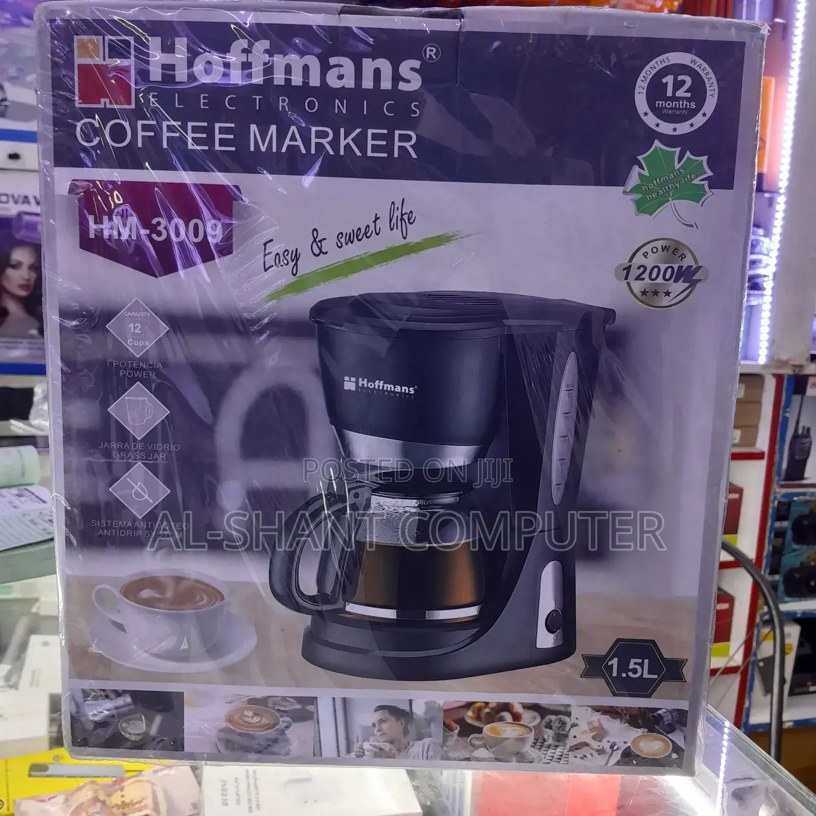 Coffee Maker/Hoffmans 1.5l Coffee Maker