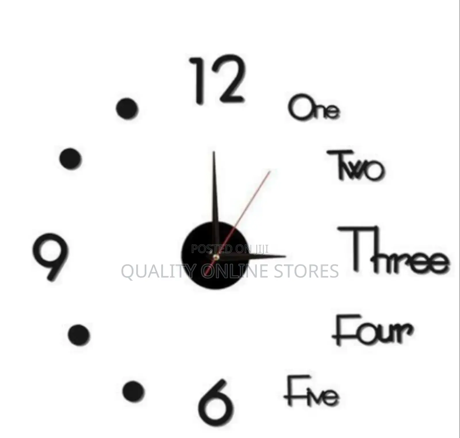 3D Large Mounted Clock