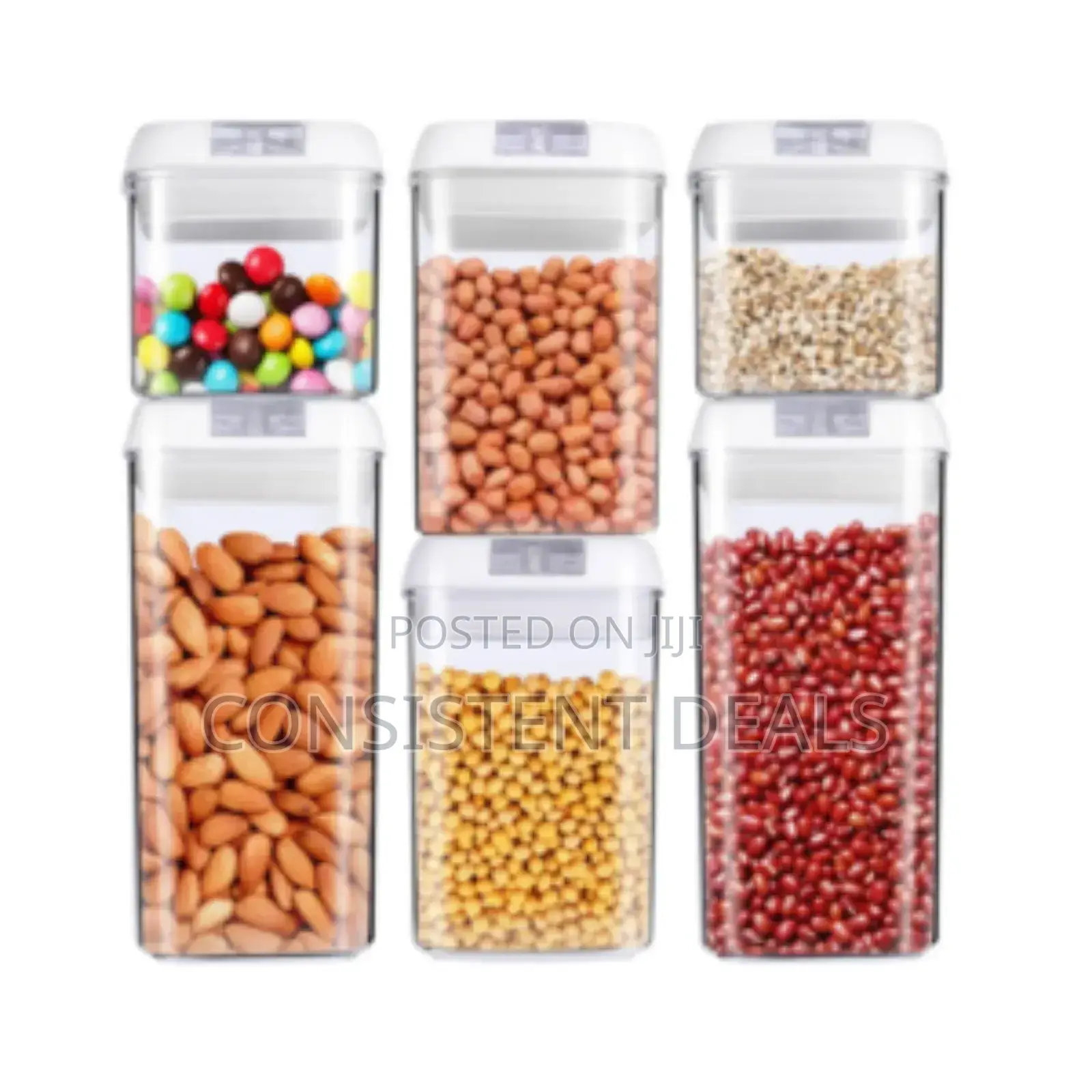 6pcs Air Tight Food Storage Containers
