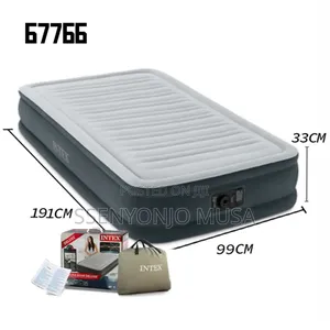 Intex Comfort Deluxe Dura-Beam Plush Airbed Mattress - Twin