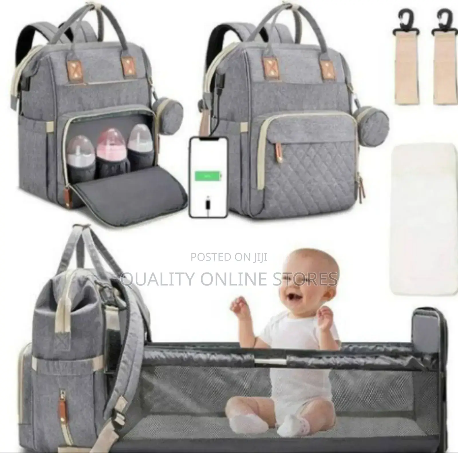 2 in 1 Travel Diaper Bag