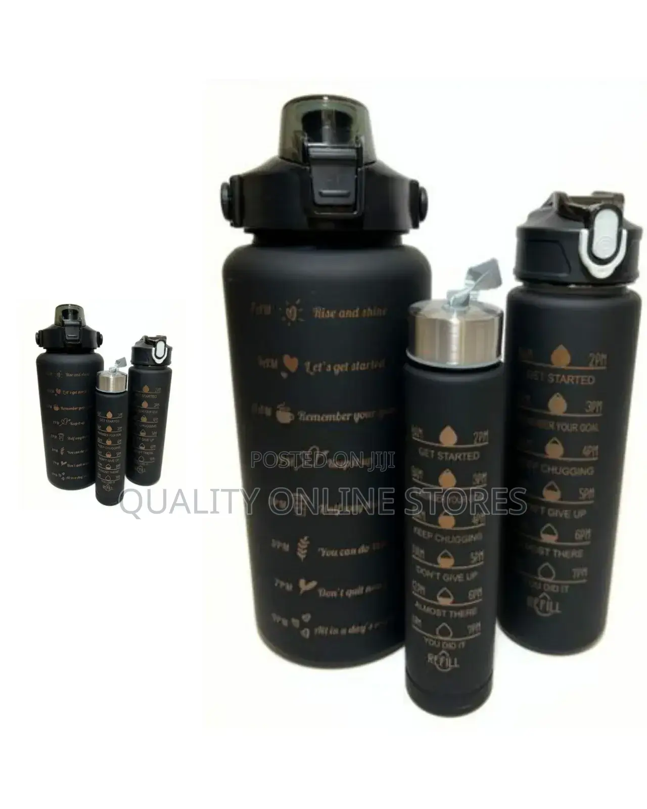 3 in 1 Sports Water Bottle Set
