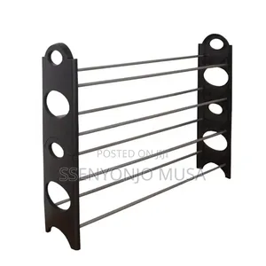 Crazyworld 10-Tier Stainless Steel Shoe Rack - Stackable-