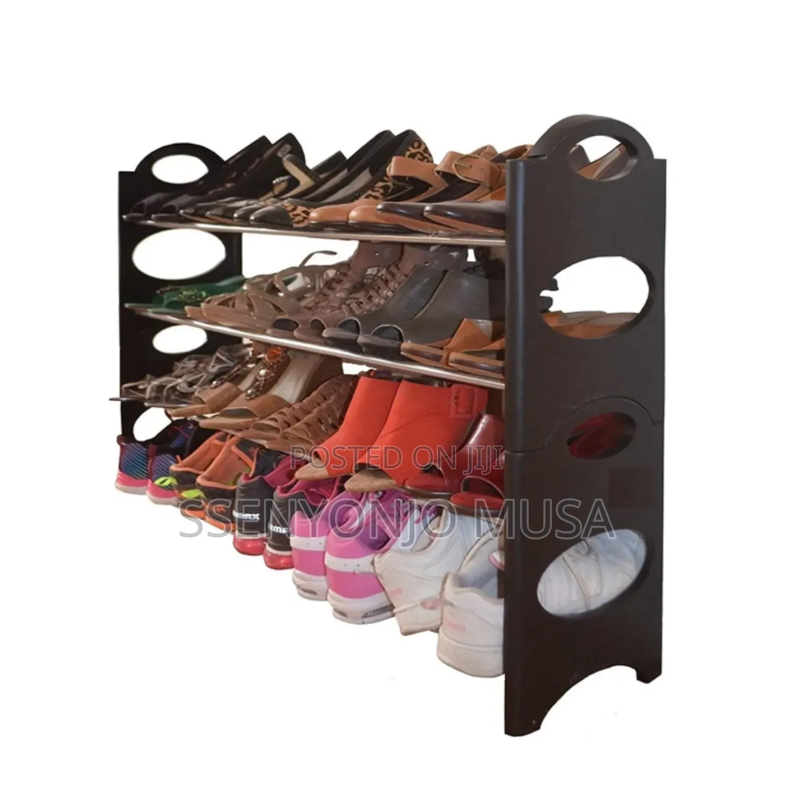 Crazyworld 10-Tier Stainless Steel Shoe Rack - Stackable-