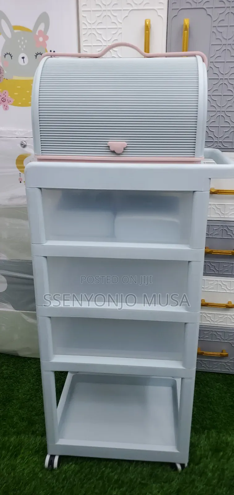 Rolling Utility Cart - Multi-Layer Mobile Storage Rack
