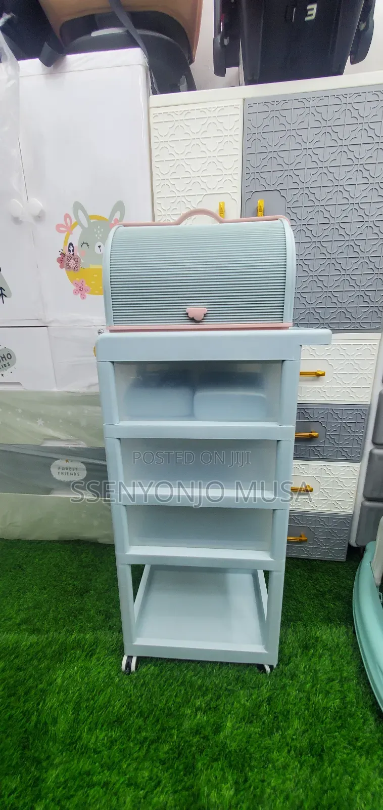 Rolling Utility Cart - Multi-Layer Mobile Storage Rack