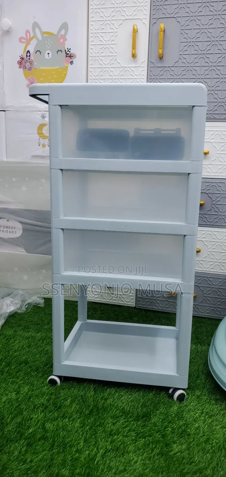 Rolling Utility Cart - Multi-Layer Mobile Storage Rack