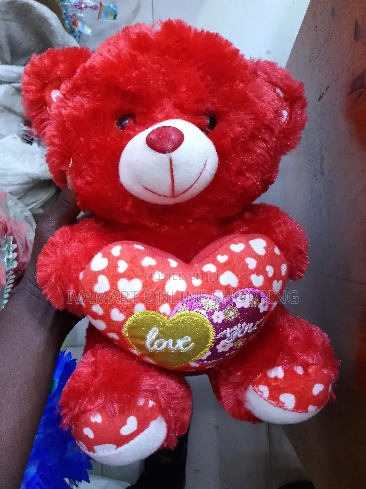 Love You" Teddy Bears - Small-Medium Size, Different Colors