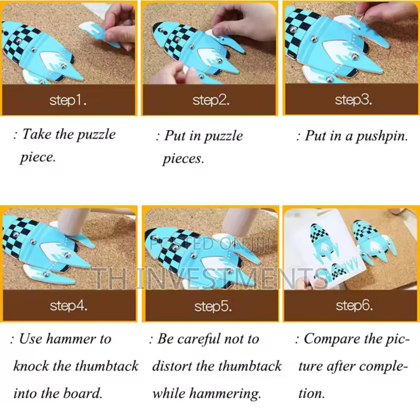 Wooden Knocking Puzzle Children Toys Cork Wooden