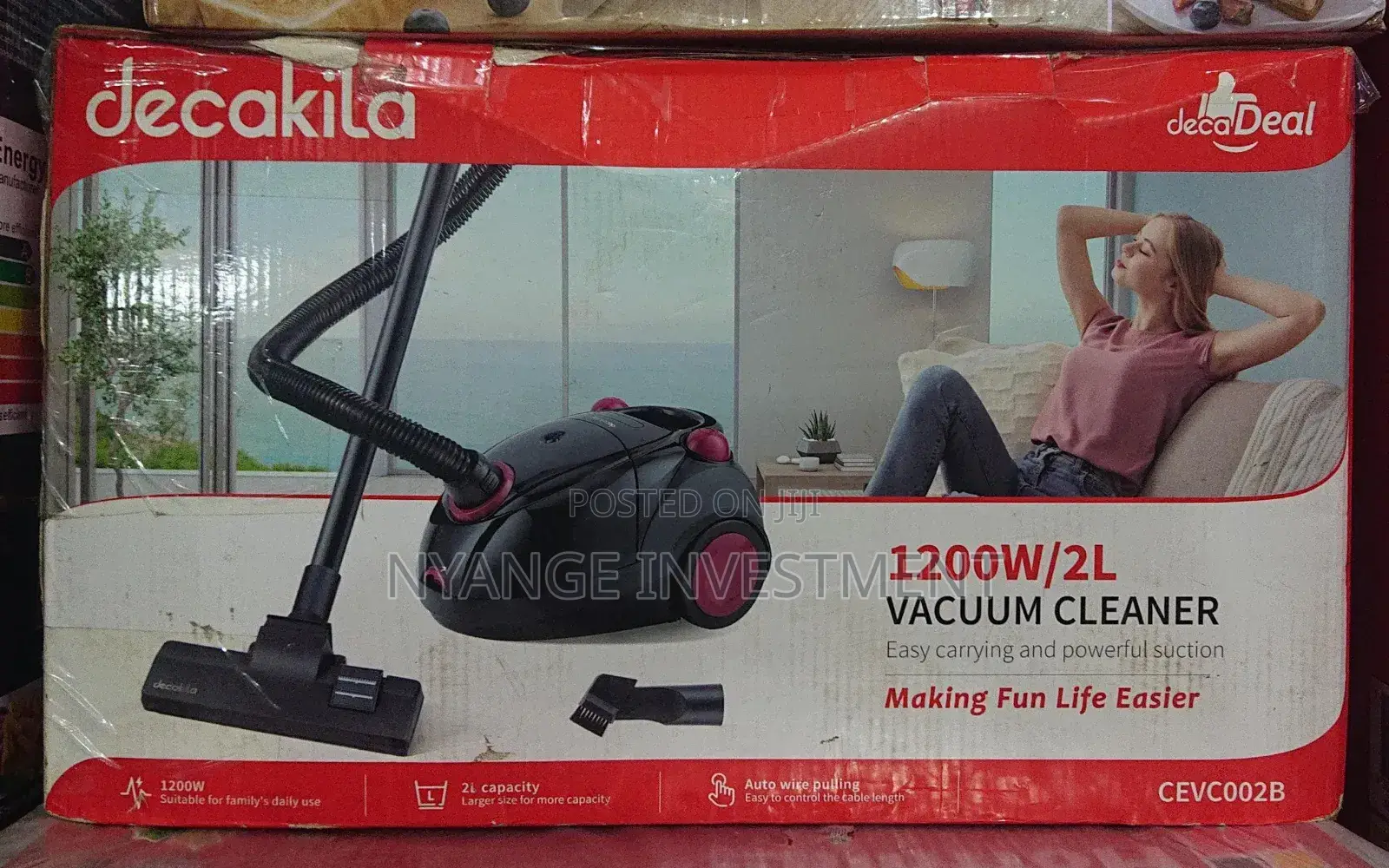 Decakila 2 Litres Dry Vacuum Cleaner