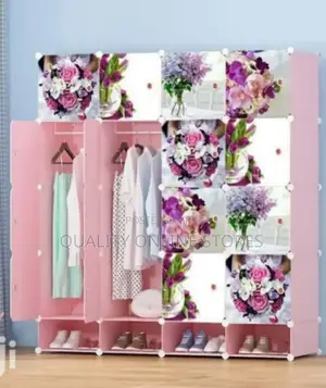 Brand Pink Plastic Wardrobe