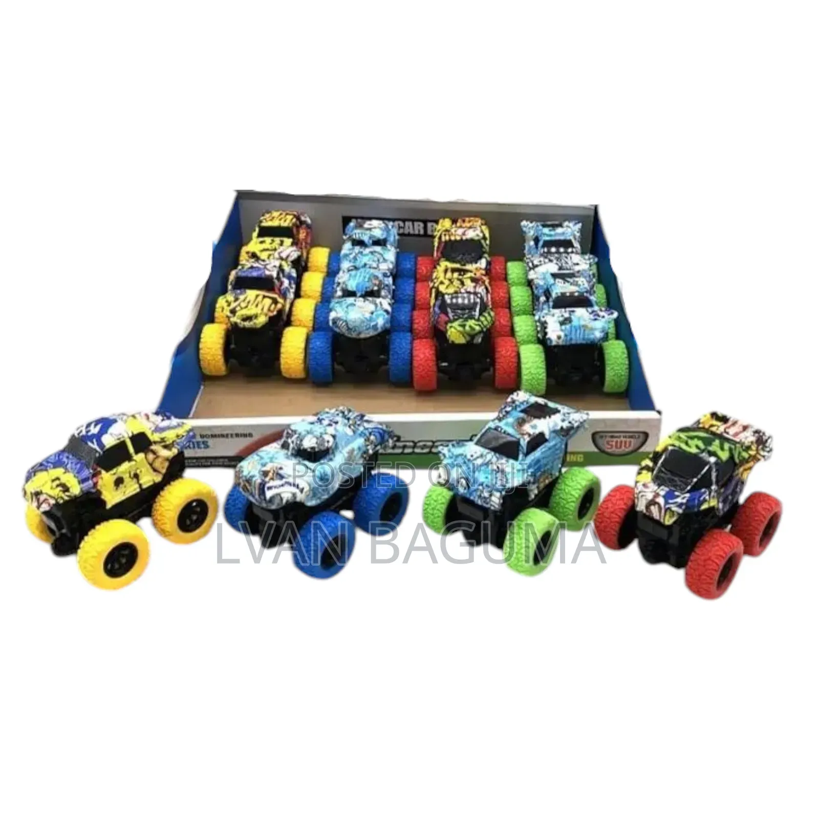 Mini Monster Truck Toys for Kids - 4 Wheel Drive