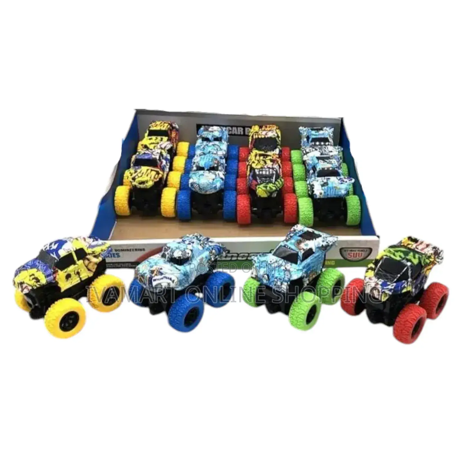 Mini Monster Truck Toys for Kids - 4 Wheel Drive