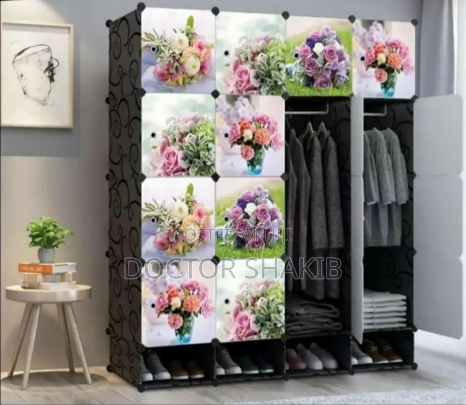 Brand New 4 Columns Plastic Closet