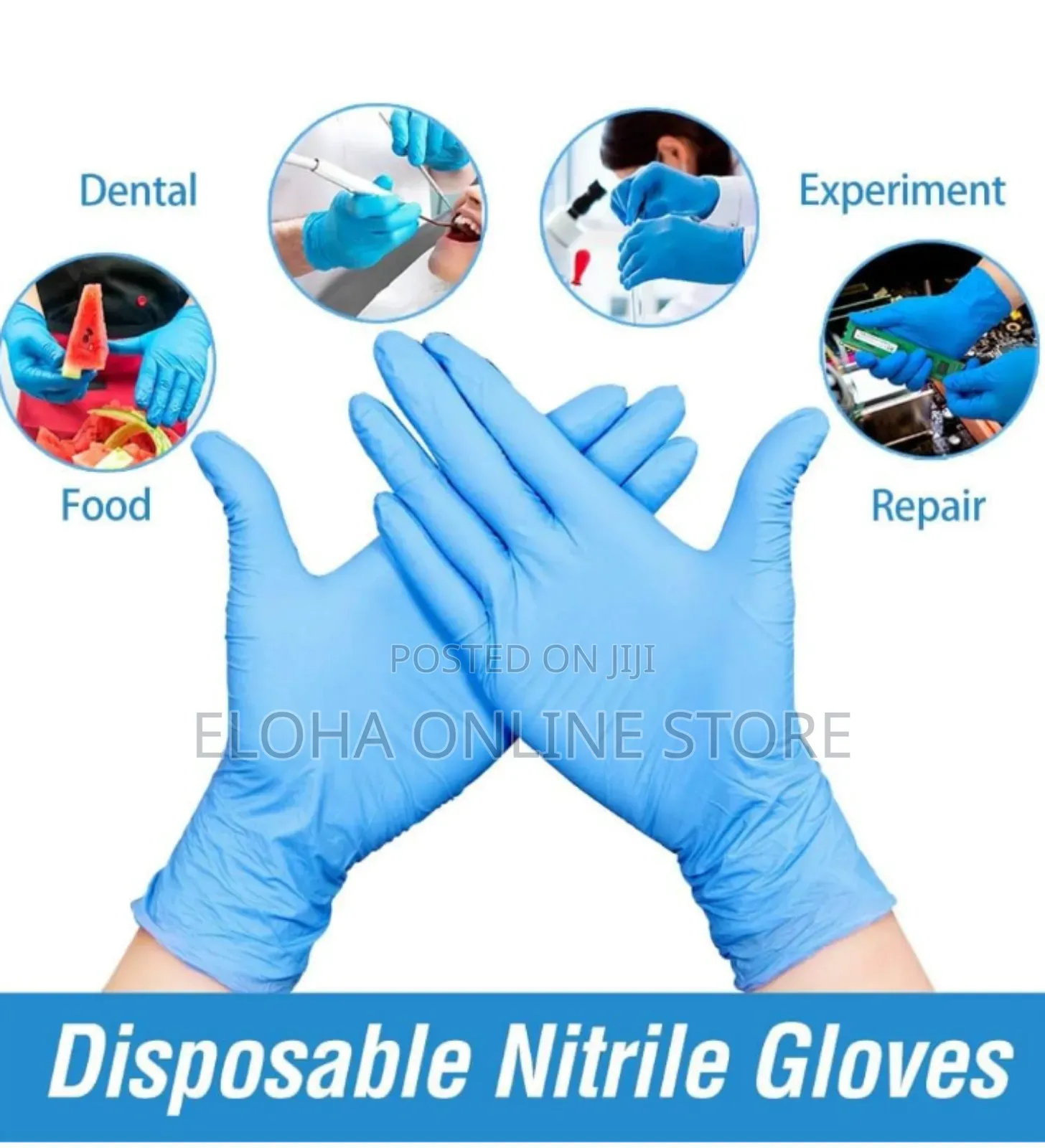 100 Pieces Of Disposable Nitrile Hand Gloves