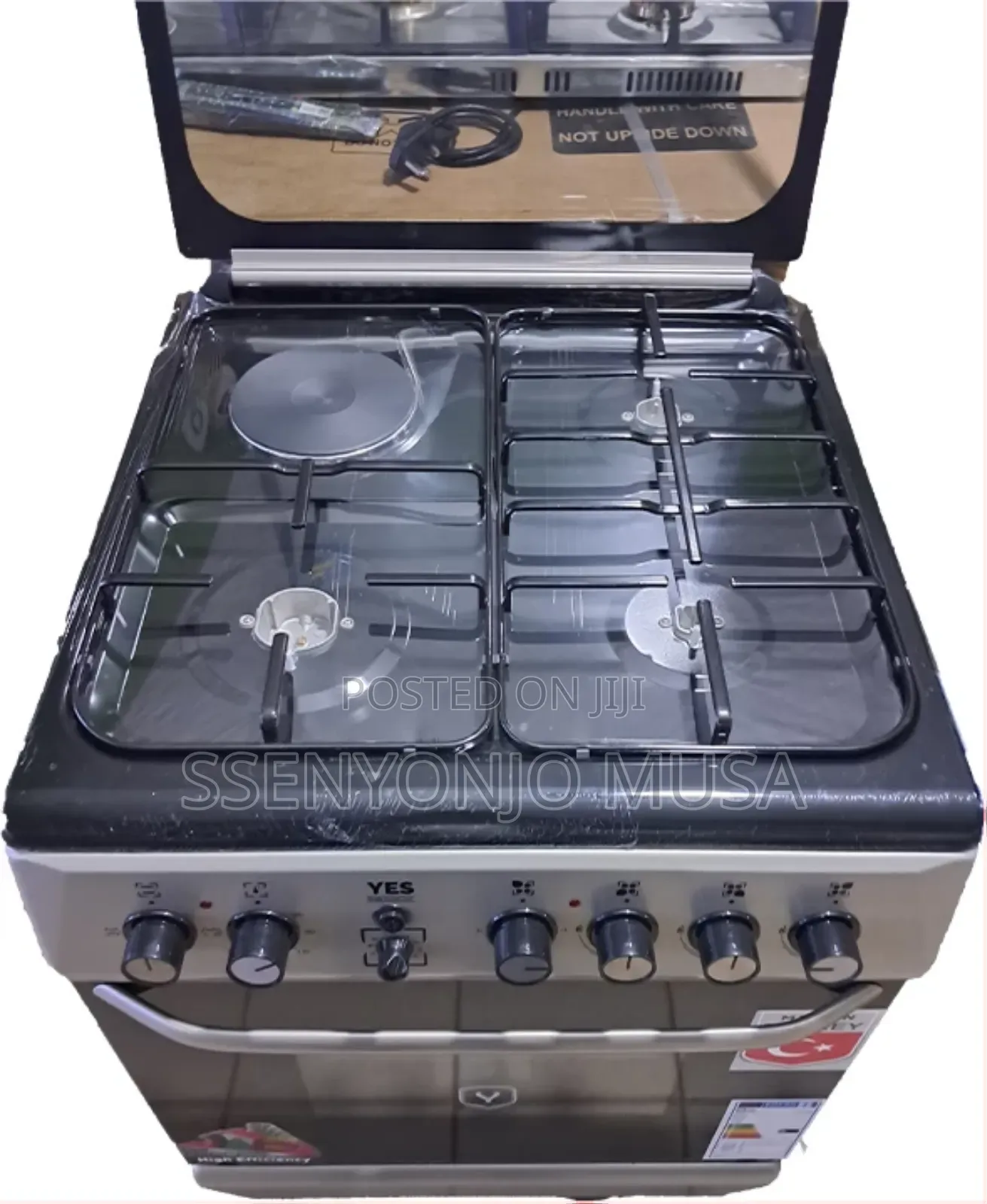 Yes Cooker 3gas Burners + 1 Electric Plate,60x60cm,Electric