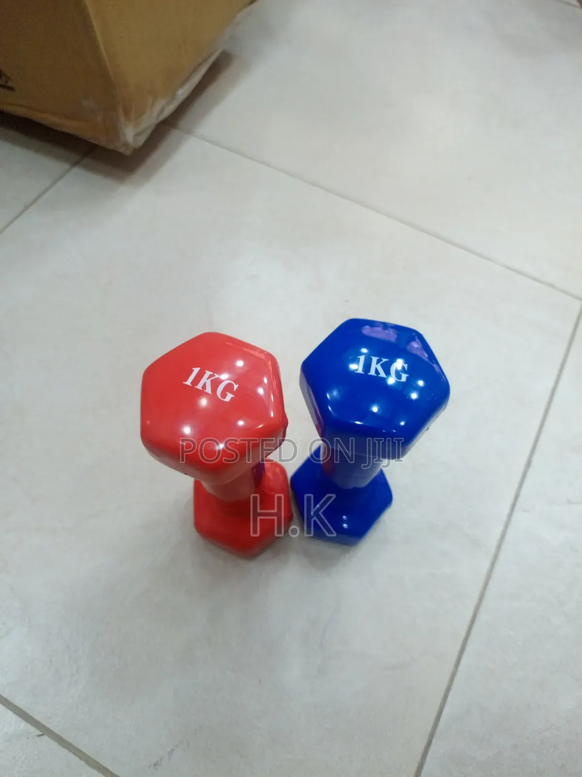 1kg Vinyl Dumbbell.